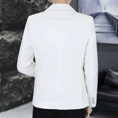 Men's Slim Fit Fashionable Hair Stylist Little Blazer Autumn 2026 New Arrival Trendy Small Jacket for Younger Men