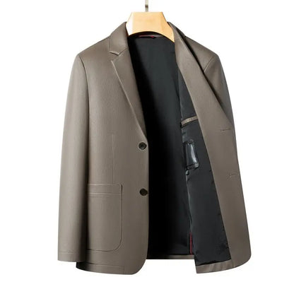 Men's Smart Casual Blazer – Single-Breasted Slim Fit Suit Jacket for Spring & Autumn
