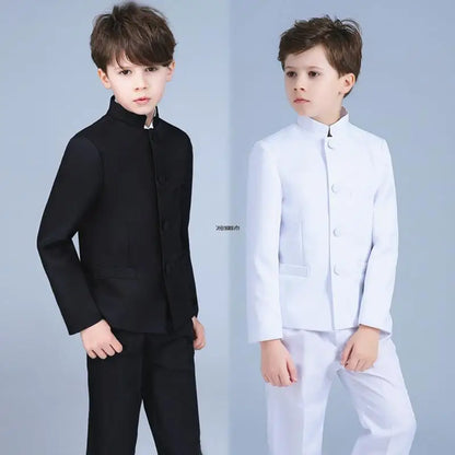 School Student Graduation Class Dress Children Zhongshan Suit Boys China May Fourth Youth Suit Kids Chinese Style Chorus Dress