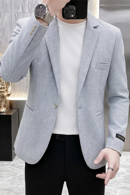 Men's Slim Fit Fashionable Hair Stylist Little Blazer Autumn 2026 New Arrival Trendy Small Jacket for Younger Men
