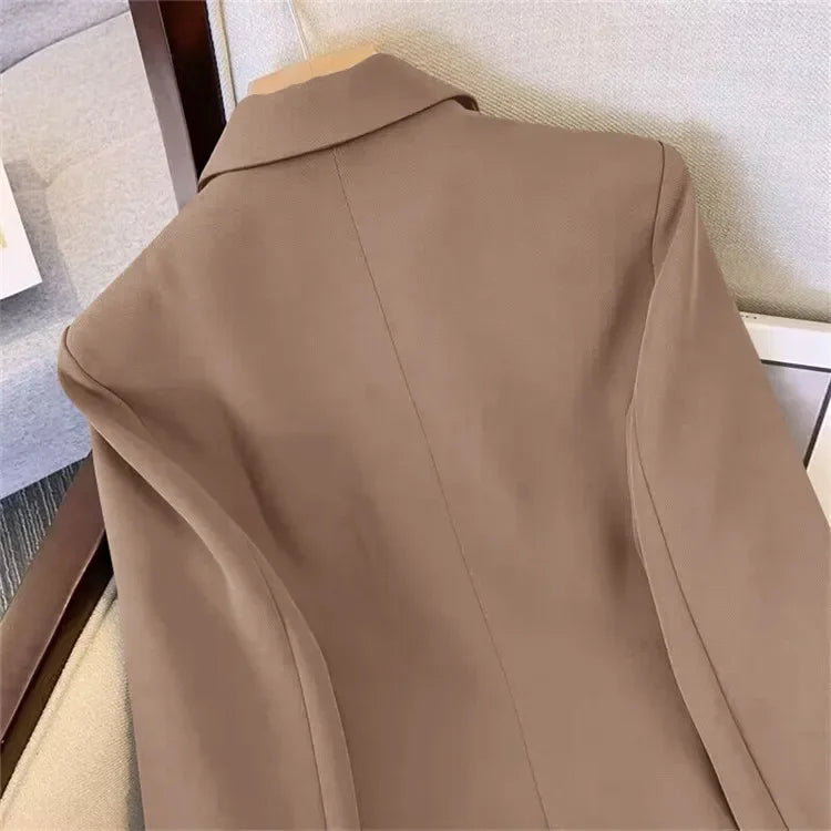 Slim Fit Women's Office Blazer High-End Casual Korean Fashion Spring Autumn New Loose Blazers Temperament Coats for Women