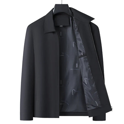 New Spring and Autumn Men's Fashionable Gentleman Business Camping Outdoor Travel Casual Dad's Suit Executive Lapel Jacket