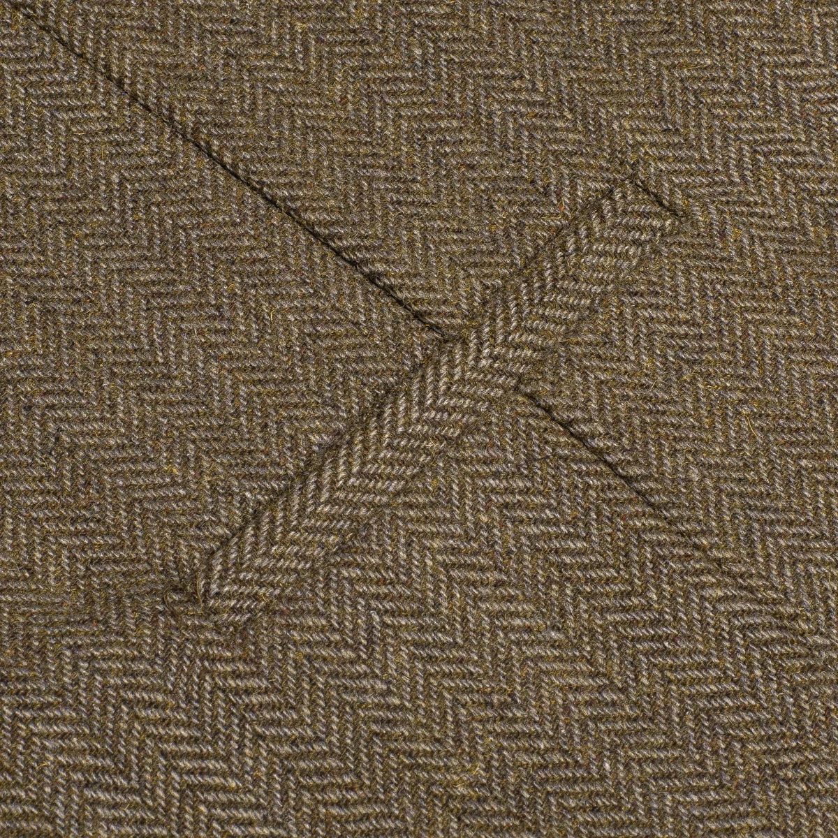 Men's Suit Vest Herringbone V-Neck Single Breasted Brown Green Banquet Wedding