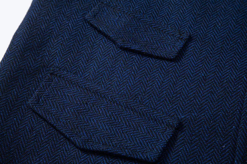 Men's Waistcoat Herringbone Tweed Slim Fit Wool Blend Formal Vest for Wedding