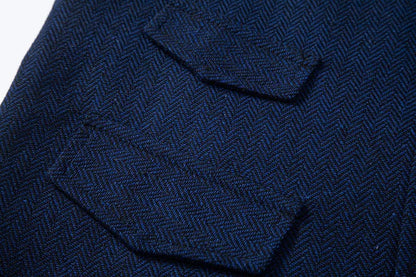 Men's Waistcoat Herringbone Tweed Slim Fit Wool Blend Formal Vest for Wedding