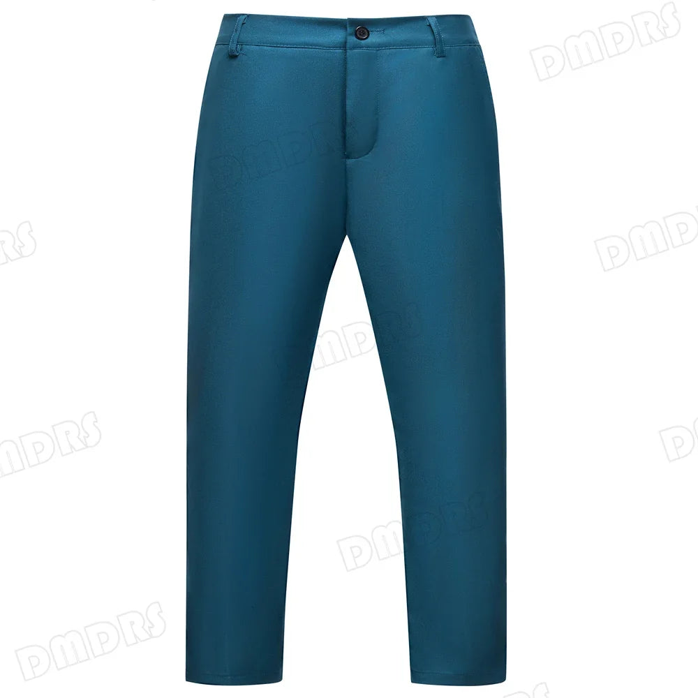 Boys 3-Piece Formal Suit Teal Single Button Kids Wedding Suit