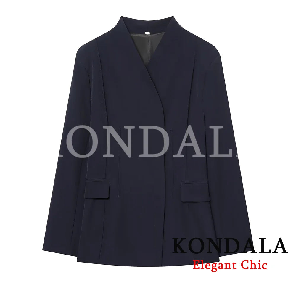 Elegant Blazer Women's Commute Blazer Coat 2026 Spring Fall Minimalist Office Lady Party Basic Dinner Slim-Waist Blazer