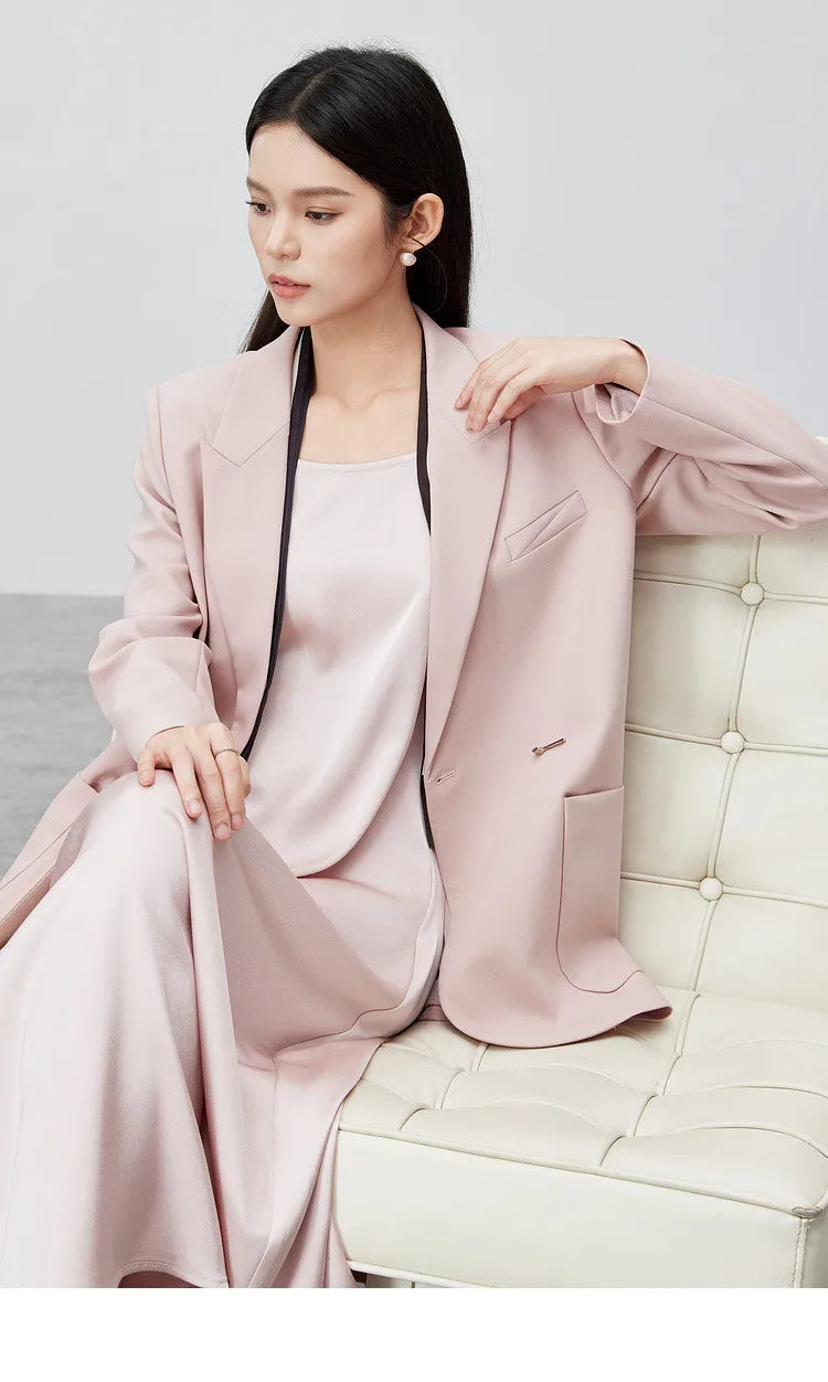 Black Blazer Suit Jacket Women 2026 Spring Fall Fashion Trend Elegant Office Ladies Work Wear Clothing 153XC3230X