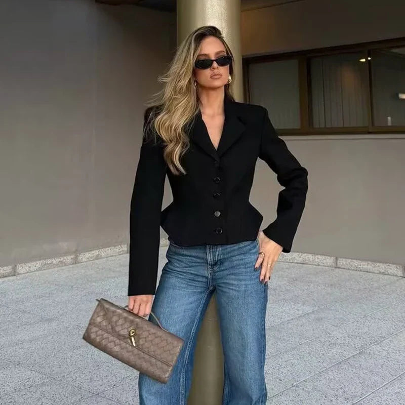 Blazers & Jackets Spring Women's 2026 New Fashion Slim Women's Office Blazers Elegant Young Chic Street Warm Coats