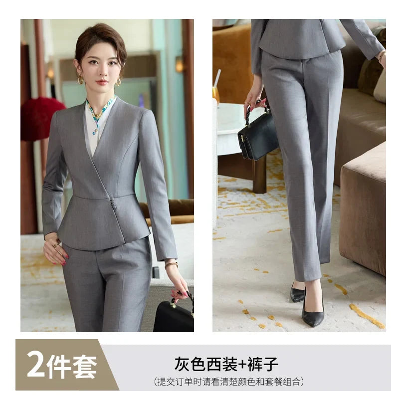 Fashion professional women's two-piece pants+suit jacket, exquisite  elegant, new for autumn  winter 2025