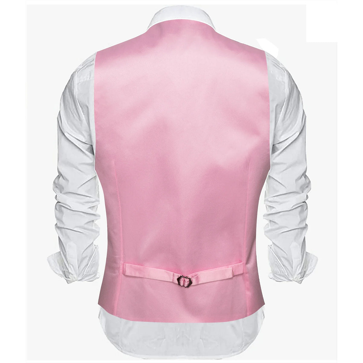Men's Satin Vest Slim Fit Single-Breasted Waistcoat for Weddings and Formal Occasions