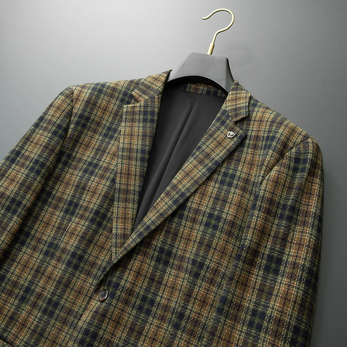 Men's Plus Size Smart Casual Blazer – Versatile Single-Breasted Suit Jacket for Business & Everyday Wear