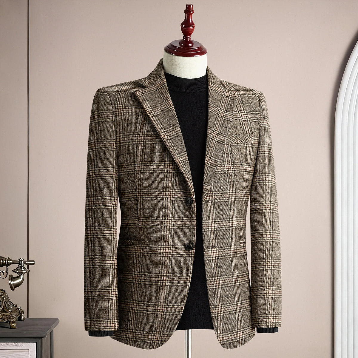 High Qualitys 50% Woolen Men's Suit Jacket Autumn Winter Thicken Warm Business Slim Fit Casual Wedding Groom Coats Tailcoat