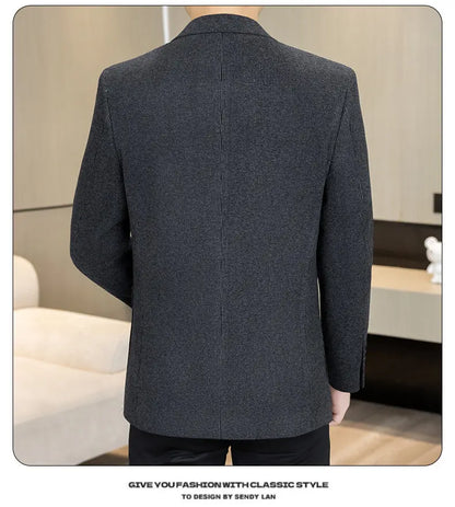 High-Quality Fashionable Autumn Winter New Design Casual Men's Suit Jacket Trendy Versatile Outerwear for Business And Casual We