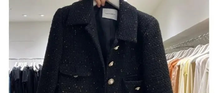 Fashionable Short Tailored Jacket Women's Loose Fit Perfume Style Korean Version Spring Autumn New Popular West Suit Top