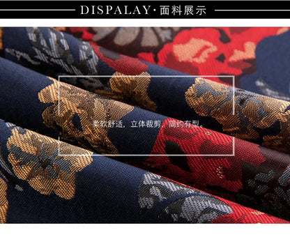 Men's Jacquard Blazer Single Breasted Slim Fit Smart Casual Wedding