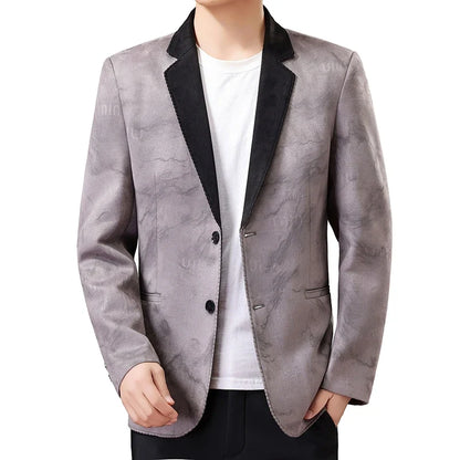 Blazer Men Fashionable Business Outdoor Travel Youth Campus Wedding Versatile Gentleman Host Slim-fit Casual Korean Style Blazer