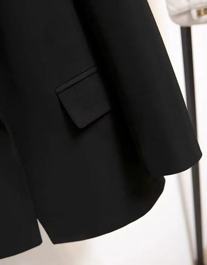 Women's Long Sleeved Lace-Up Blazer Loose Casual Top Korean Fashion Office Blazer Spring Autumn New