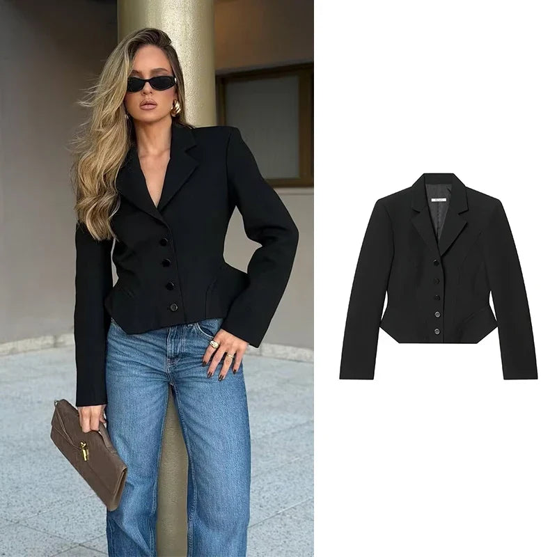Blazers & Jackets Spring Women's 2026 New Fashion Slim Women's Office Blazers Elegant Young Chic Street Warm Coats