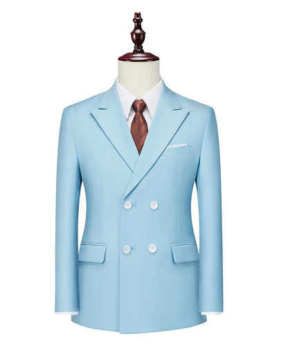 Men's Double Breasted Blazer – Slim Fit Suit Jacket for Wedding, Prom & Business