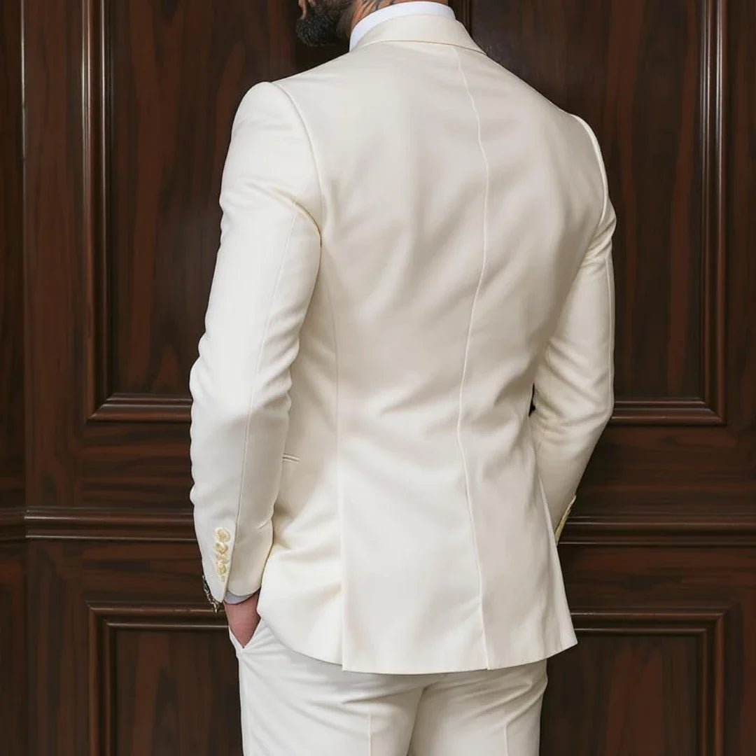 Men Suit 3 Pieces Gray Single Button With Lapel For Wedding Groom Banquet Party Prom Business Work Daily Jacket Vest With Pants