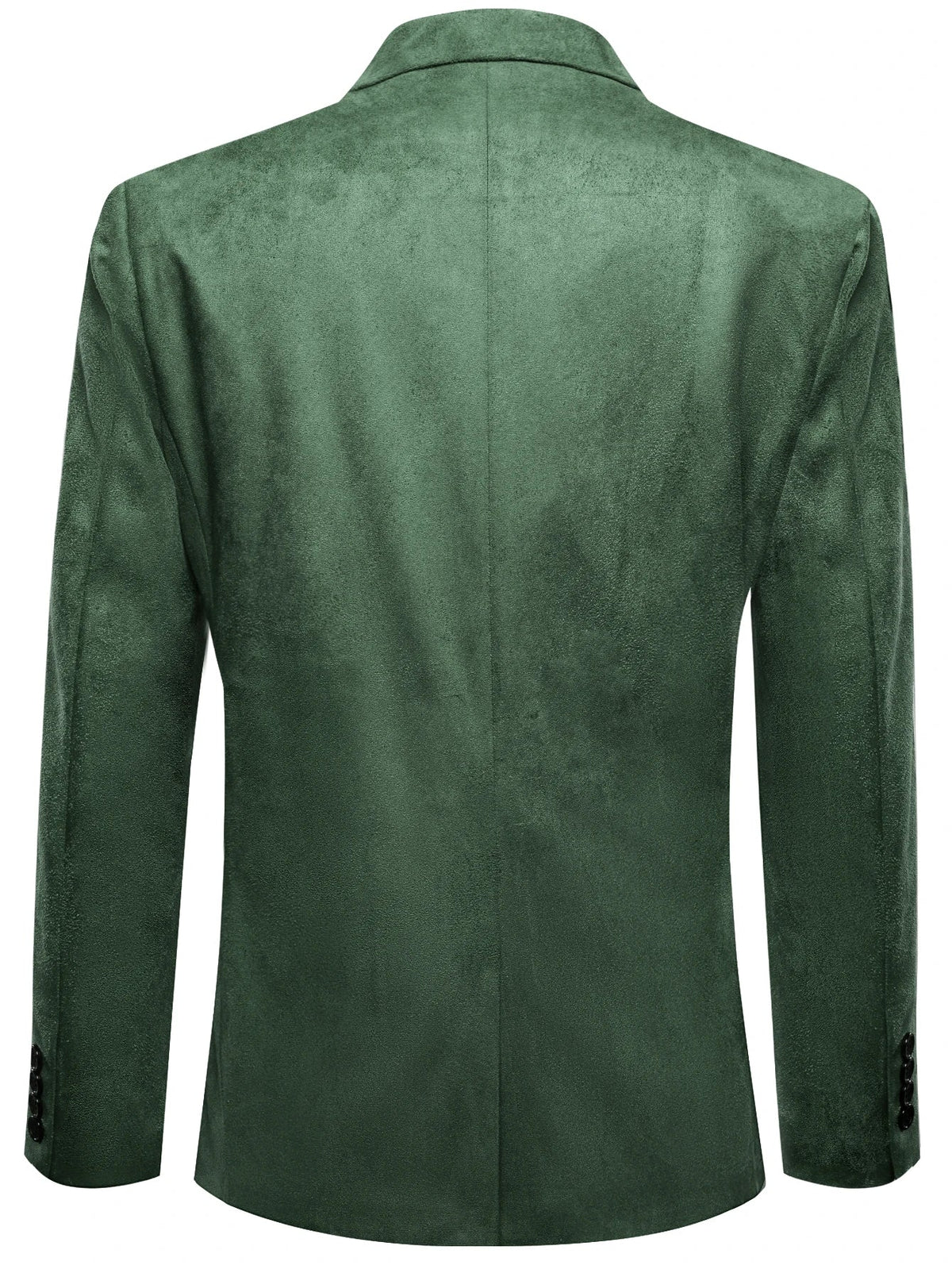 Forest Green Faux Suede Mens Sport Coat, Two Button Notch Lapel Casual Blazer, Single Business Suit Jacket Wedding Daily Wear