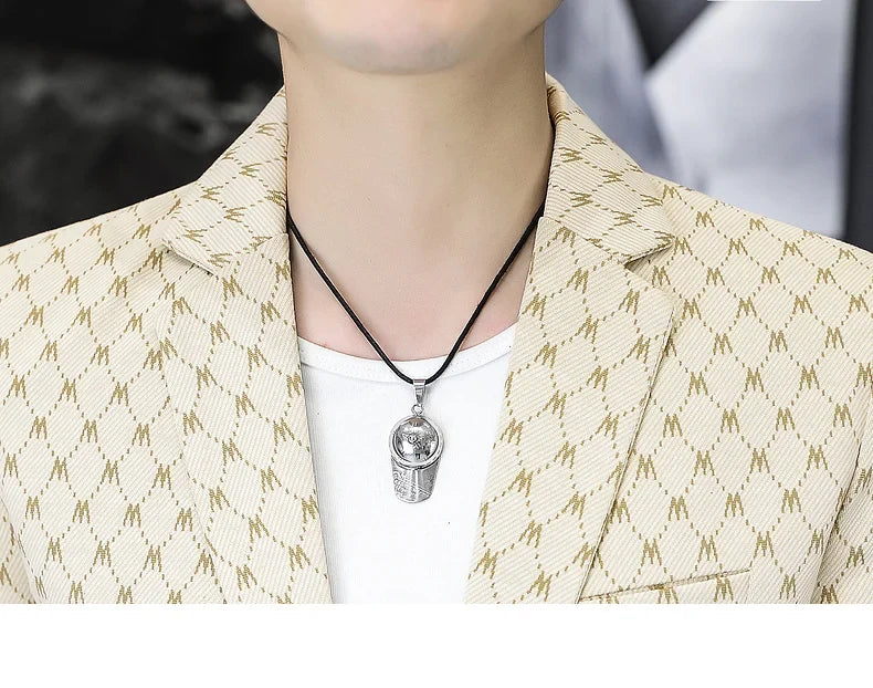 Korean Letter Print Men Blazers Brand 2024 Spring Casual Business Suit Jackets Slim Fit Street Wear Social Jacket Men Clothing