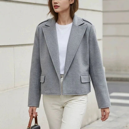 Spring Autumn 2026 Bomber Jacket Women Soft Solid O-neck Zipper Dual Pockets Short Coat Women Clothing Female Multi Colors 63993