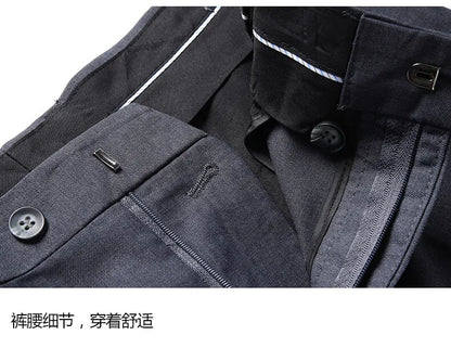 Men's 3-Piece Wedding Suit – Single Breasted, Smart Casual, Blue/Black/Gray – All Seasons
