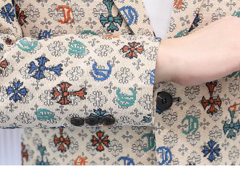 Blazer Men's Fashion Outdoor Travel Gentleman Wedding Slimming Business Versatile Trendy Casual Korean-style Formal Wear Blazer