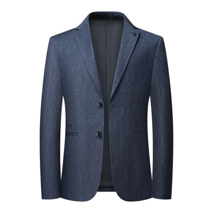 Men's Slim Fit Blazer Fashion Handsome Trend 2025 76% Polyester 19% Viscose 5% Spandex M-4XL Comfortable Stretchy Blazer