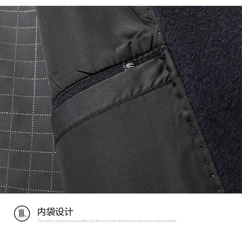 Spring/Summer new men's high-end wool suit jacket - stylish and form-fitting suit top, suitable for home and daily wear.