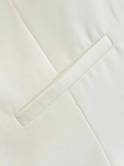 Fashion Women Vest Sleeveless Vests for Women Chic V-Neck Single-Breasted Ladies Elegant White Waistcoat Tops