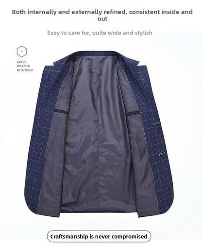 Blazer - New Men's Fashionable Outdoor Travel Premium Business Gentleman Wedding Stylish Multi-purpose Plaid Casual Blazer