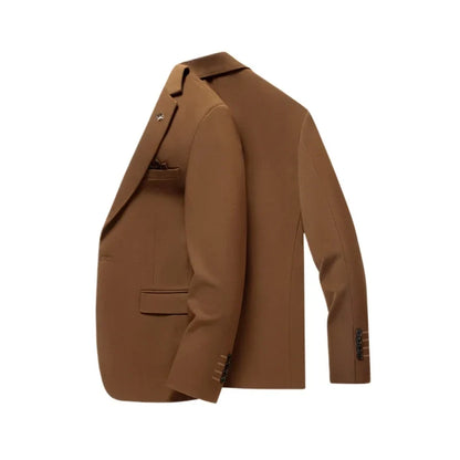 Blazer's New Men's Fashion Outdoor Travel Camping Youth Wedding Versatile, Hosting Campus Slimming Casual Korean Version Blazer