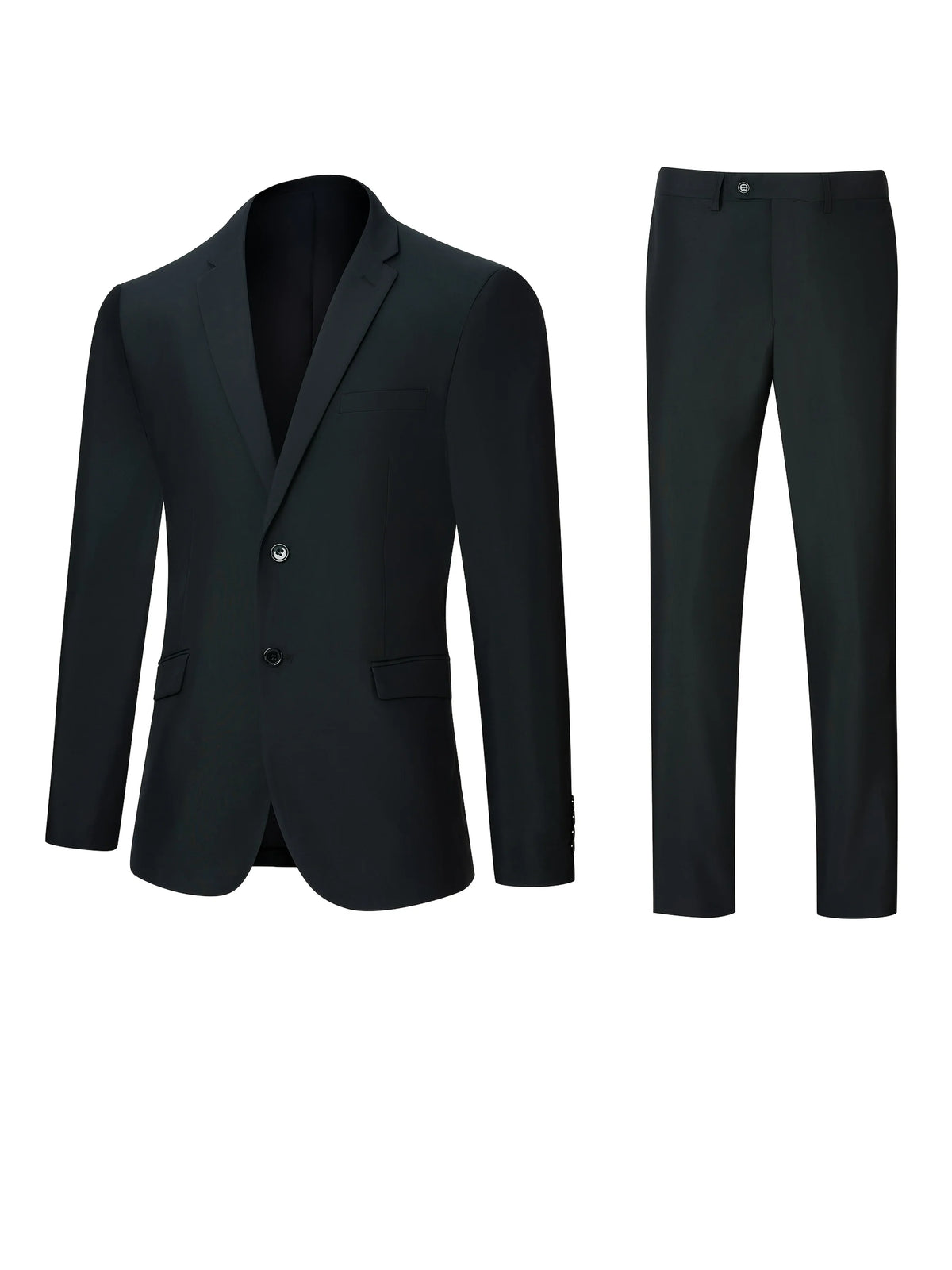 Costume décontracté 2 pièces TweedLad pour homme - Deux pièces - Coupe ajustée - Revers cranté classique - Costume à simple boutonnage