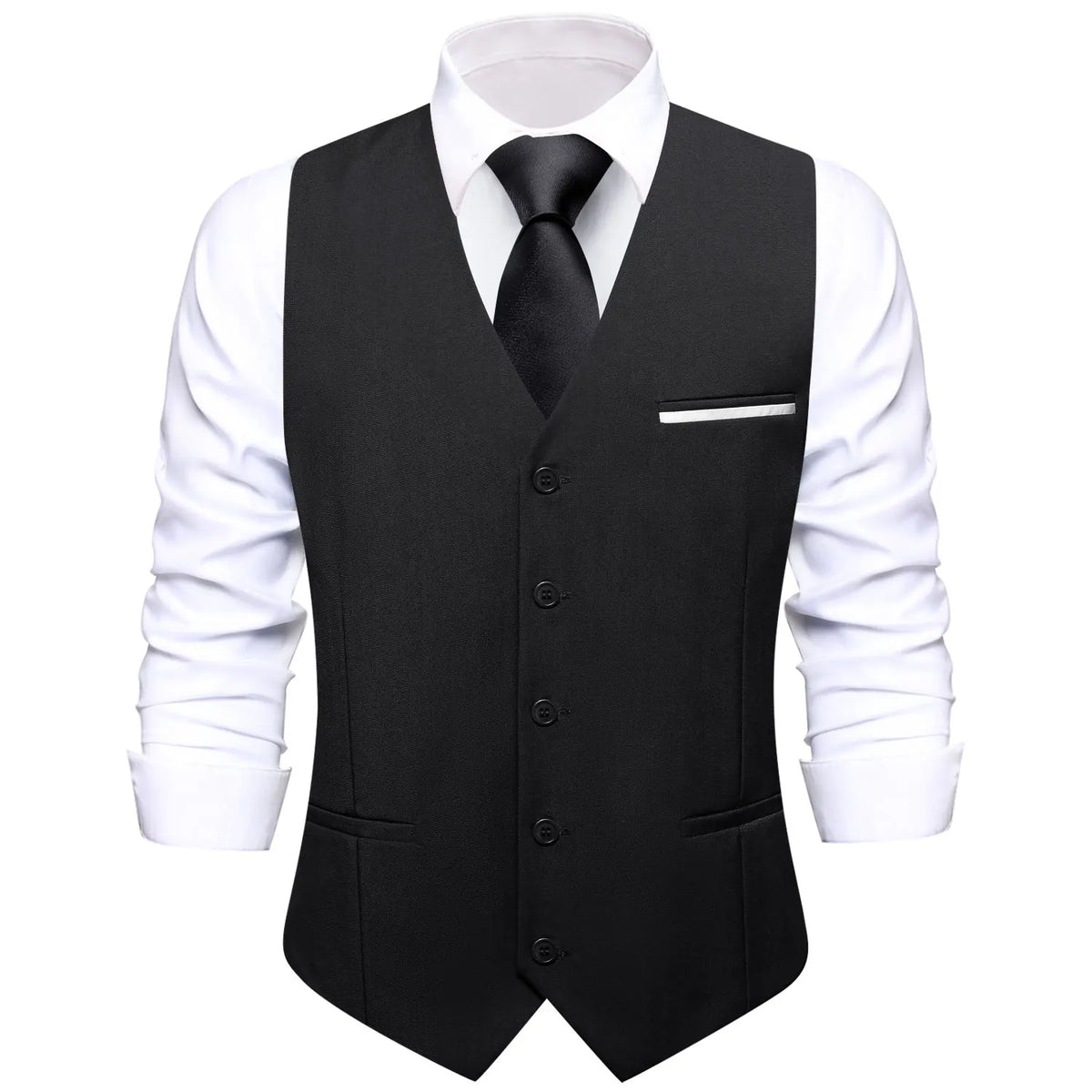 Men's Vest Set — Floral Paisley Waistcoat with Necktie, Pocket Square & Cufflinks for Weddings & Formal Events