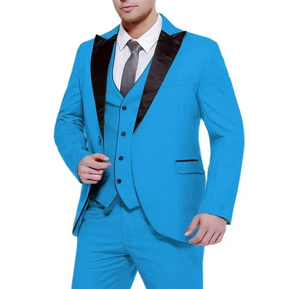 Elegant Champagne Wedding Men Suit Groom Tuxedo Slim Fit Prom Blazer Hombre Casual High Quality Custom 3 Piece Set Costume Homme