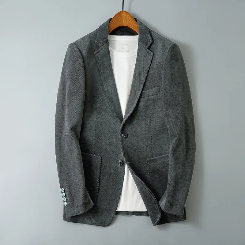 High Quality Fashion Handsome Business Leisure Autumn and Winter New Suit Thick Material Suit Jacket  Blazer Masculino Slim Fit
