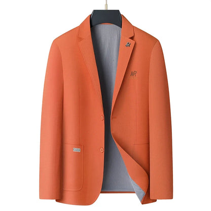 Blazer Men's Fashion Business Outdoor Travel Youth Campus Wedding Versatile Host Shaping Casual Korean Style Thin Style Blazer
