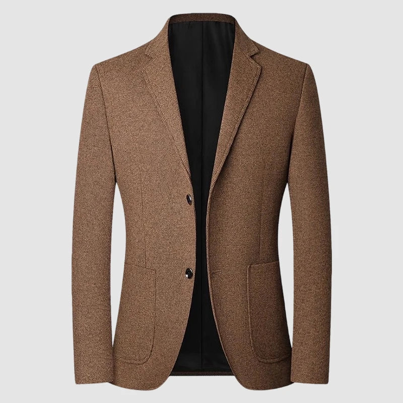 Blazer Men's Fashion Solid Color Wedding Dress Casual Host Gentleman Slim-Fitting Trendy Banquet Versatile Business Blazer
