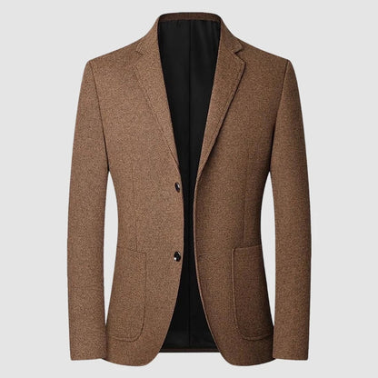 Blazer Men's Fashion Solid Color Wedding Dress Casual Host Gentleman Slim-Fitting Trendy Banquet Versatile Business Blazer