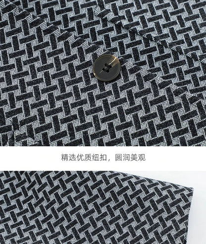 2026 Spring New Men's Blazer Business Casual Suit Jacket Middle Aged Male Fashion Office Wear Outerwear Top