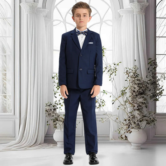 Boys Suits for Wedding Teenager Easter Tuxedo Kids Formal School Performance Photography Birthday Party Halloween Outfit Set