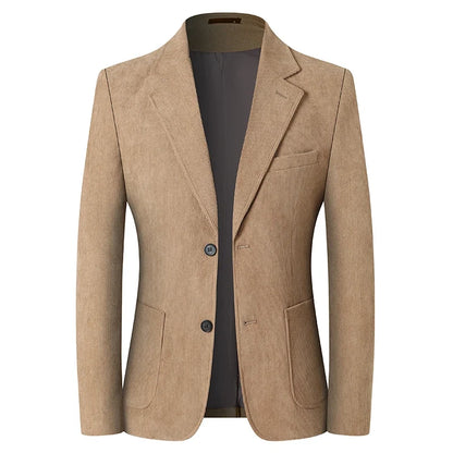 High-quality New Men's Fashionable and Stylish Corduroy Suits for Banquets, Business and Casual Wear, Versatile Suits