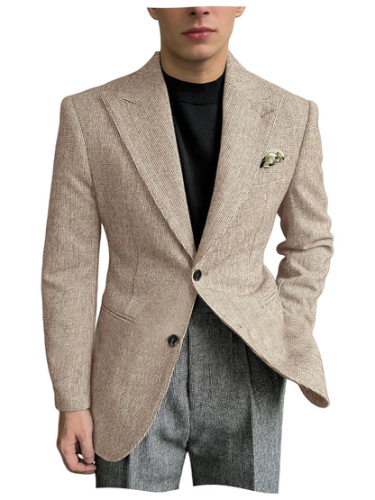 Men's Suit Jacket Formal Suit Blazer Single Breasted Slim Fit Business Banquet Work Wear Man wedding Coat jackets spring fall