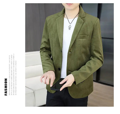 Blazer Men's Fashion Business Gentleman Groom Professional Gentleman Form-fitting Versatile Casual Formal Wear High-end Blazer