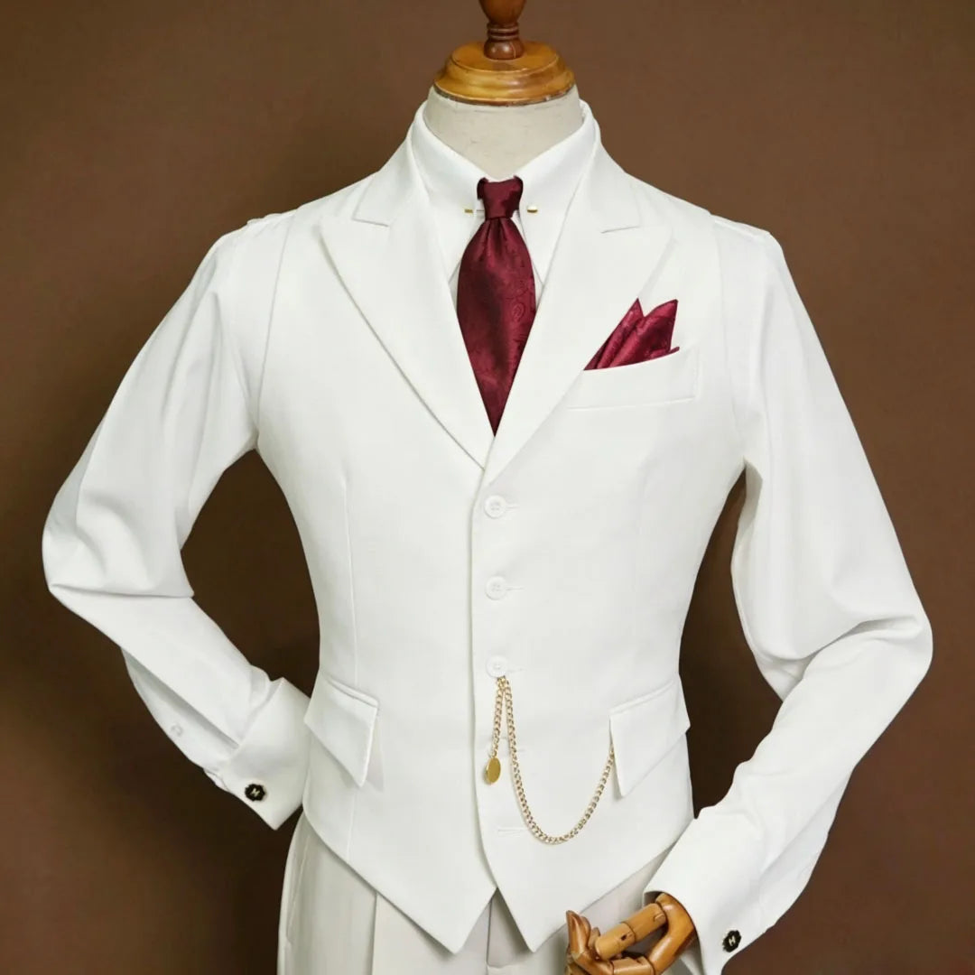 Men's Vest Single Breasted Lapel Waistcoat for Wedding, Business & Formal Occasions