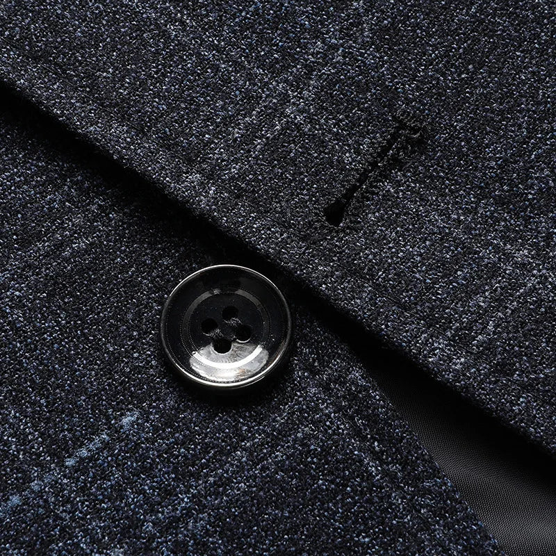 2026 New Style Slim-Fitting Men's Suit Jacket - Solid Color Classic Business Casual Fashion Formal Suit Jacket Top