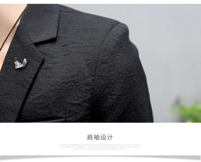 Blazer: Outdoor Fashion, Business-style, Gentleman's Wedding Host, Campus Casual, Relaxed, Korean-style, Youthful Men's Blazer